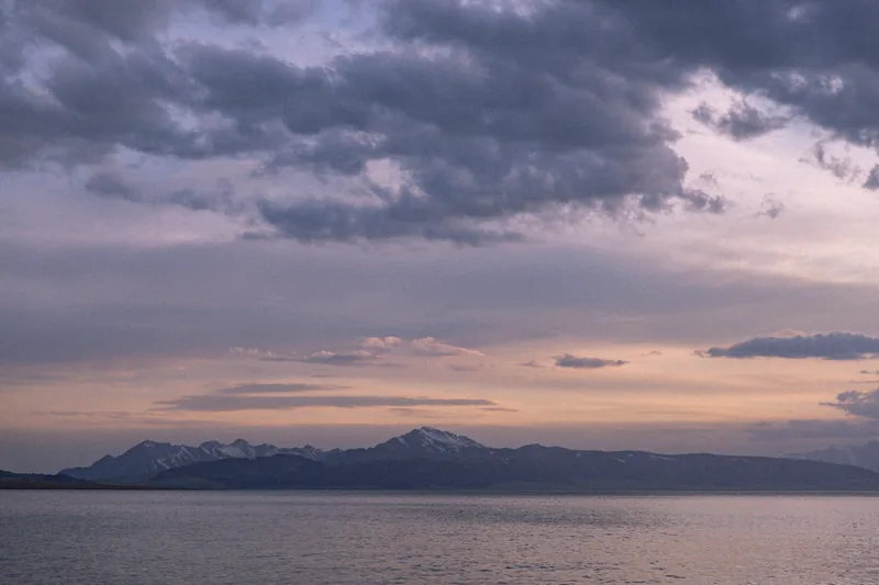 Photograph taken May 28, 2026 in Sayram Lake